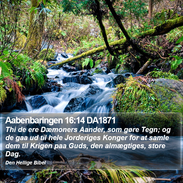 Aabenbaringen 16:14 DA1871 Bible Study