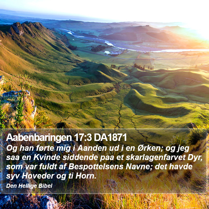 Aabenbaringen 17:3 DA1871 Bible Study