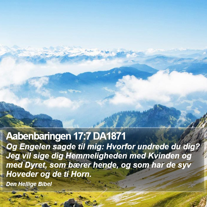 Aabenbaringen 17:7 DA1871 Bible Study