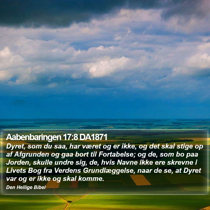 Aabenbaringen 17:8 DA1871 Bible Study