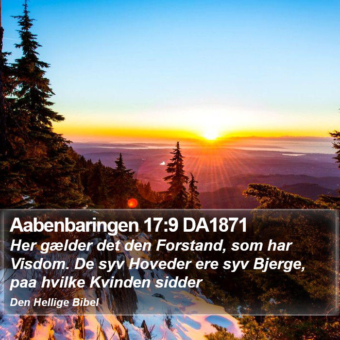 Aabenbaringen 17:9 DA1871 Bible Study