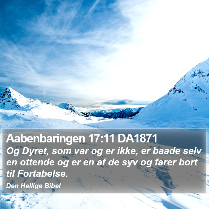 Aabenbaringen 17:11 DA1871 Bible Study