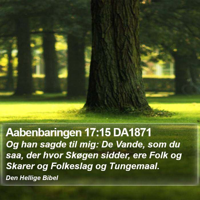 Aabenbaringen 17:15 DA1871 Bible Study