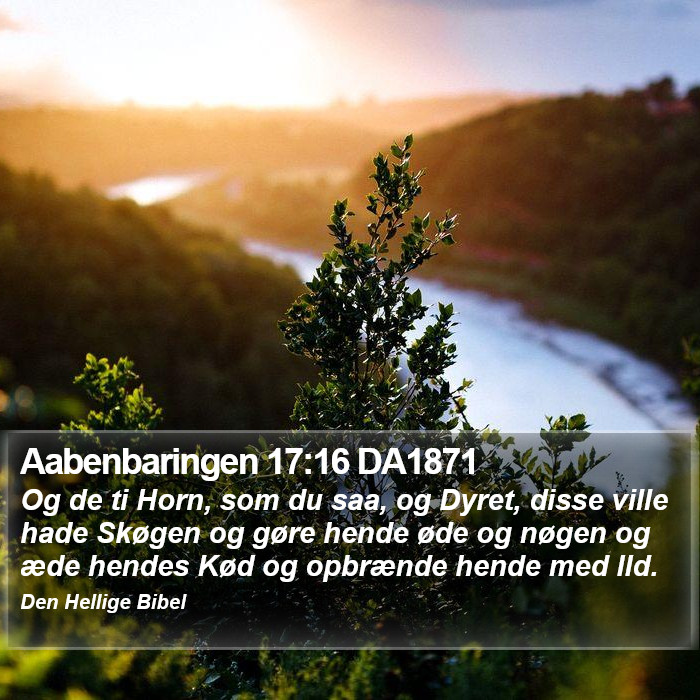 Aabenbaringen 17:16 DA1871 Bible Study