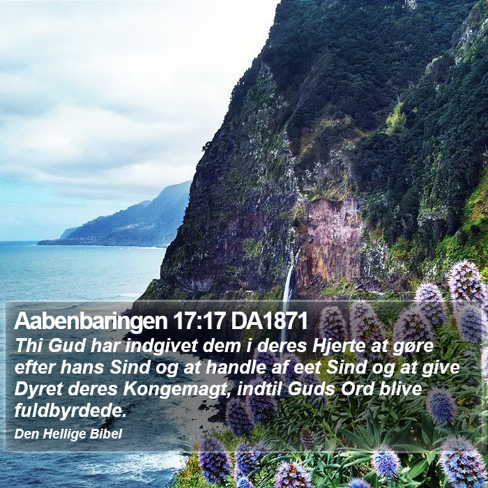 Aabenbaringen 17:17 DA1871 Bible Study