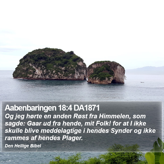 Aabenbaringen 18:4 DA1871 Bible Study