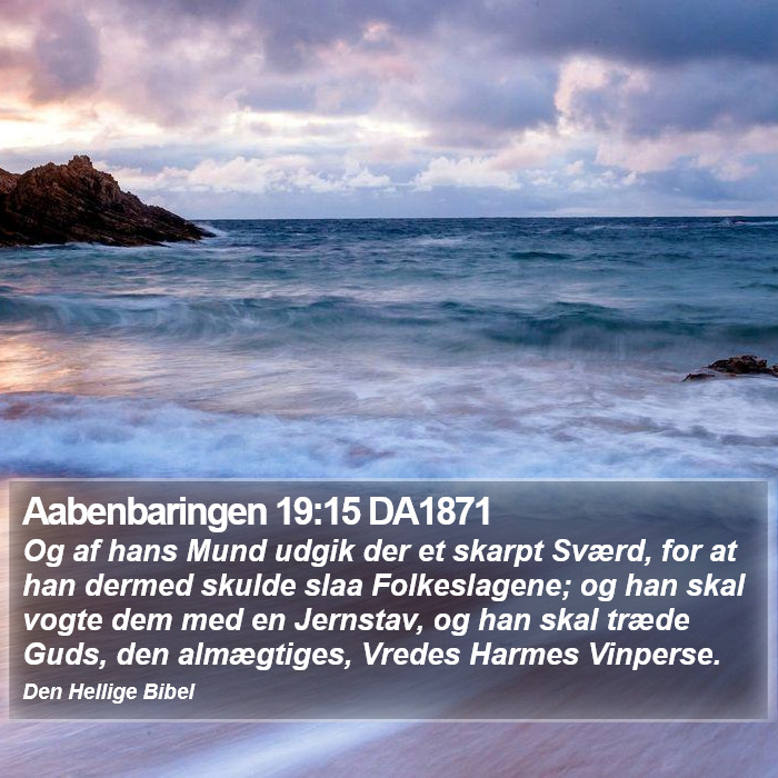 Aabenbaringen 19:15 DA1871 Bible Study