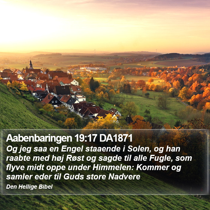 Aabenbaringen 19:17 DA1871 Bible Study