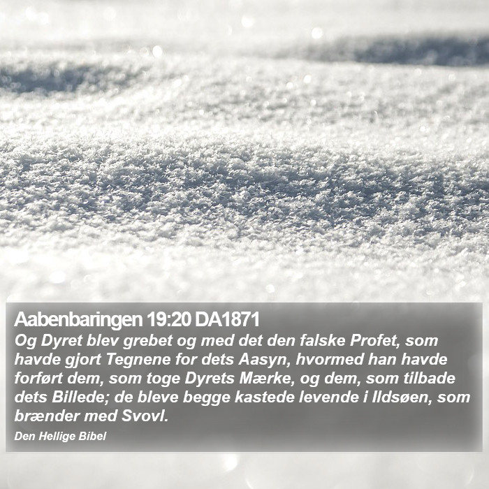 Aabenbaringen 19:20 DA1871 Bible Study