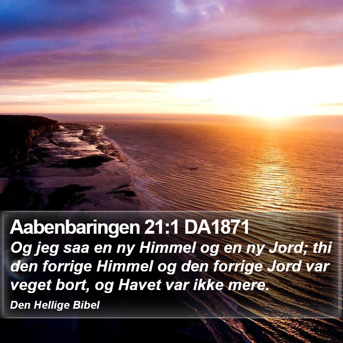 Aabenbaringen 21:1 DA1871 Bible Study