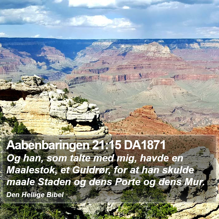 Aabenbaringen 21:15 DA1871 Bible Study