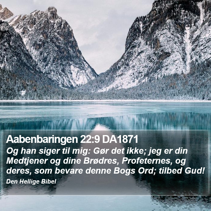 Aabenbaringen 22:9 DA1871 Bible Study