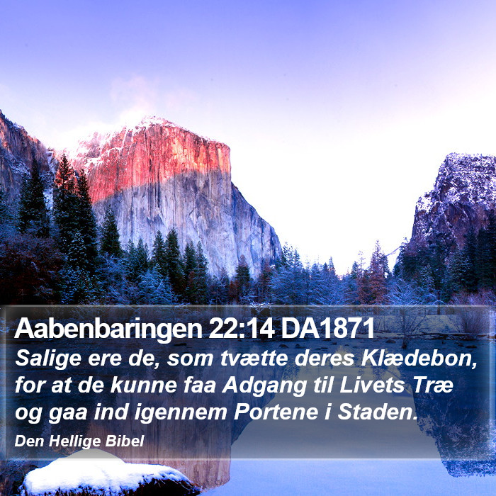 Aabenbaringen 22:14 DA1871 Bible Study